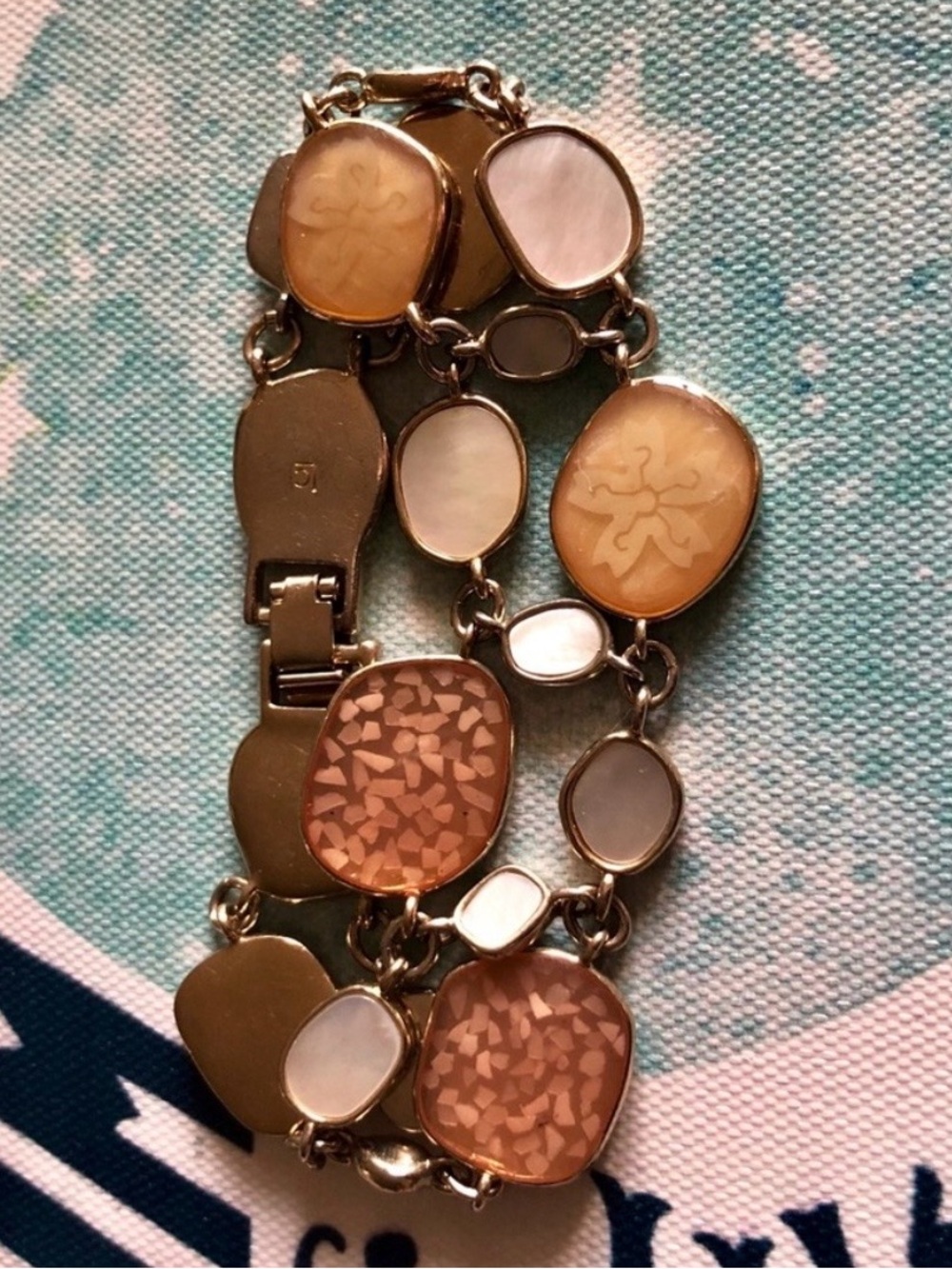 Liz Claiborne Opal Mixed Pebble Stone Bracelet ✨
